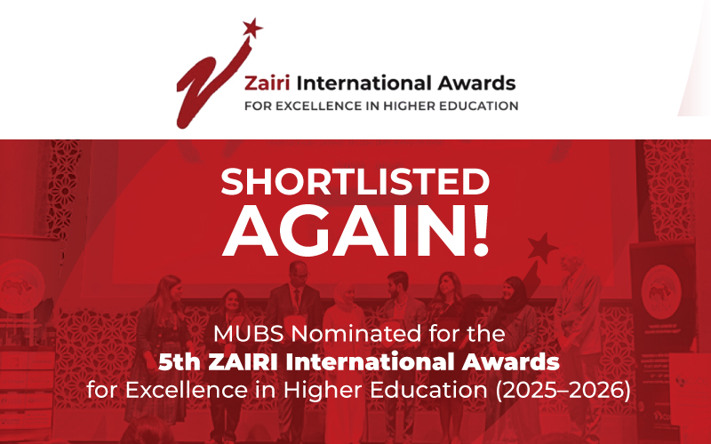 MUBS Shortlisted for Zairi International Award for Outstanding Non-Profit Contribution to the Community